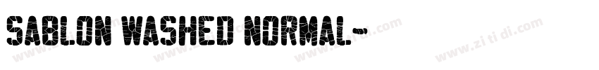 Sablon Washed Normal字体转换